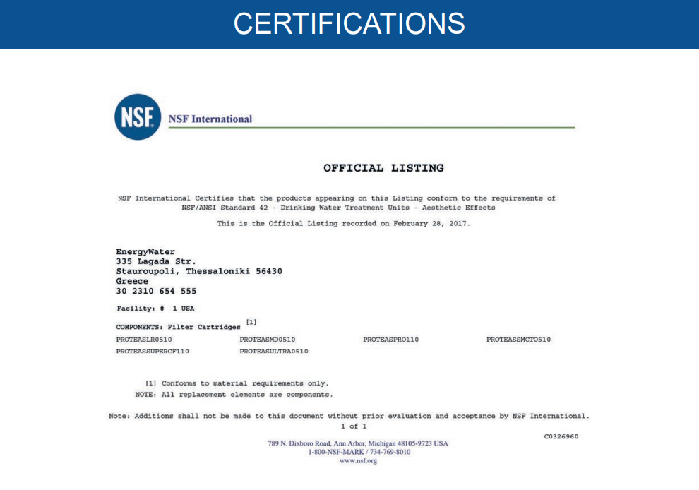 Certificates of quality 1